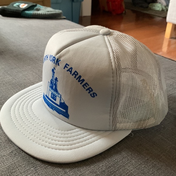 Grey North York Famers Vintage Trucker Cap - Picture 3 of 4